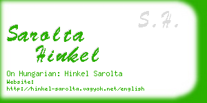 sarolta hinkel business card